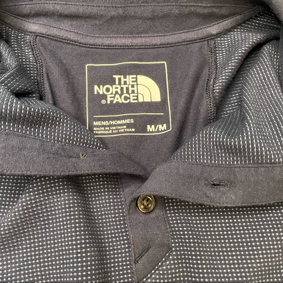 The North Face Mens Medium Size Blue DriFit Polo Shirt Top - Picture 2 of 5